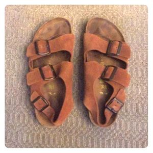 Suede were women’s Milano Birkenstock sandals